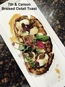 7th and Carson - braised oxtail toast