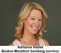 Adrianne Haslet - Boston Marathon bombing survivor