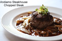 Andiamo Steakhouse chopped steak
