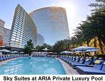 Aria Sky Suites private luxury pool