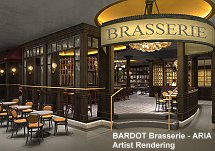 Bardot Brasserie at Aria - artist rendering