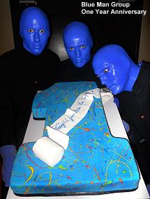 Blue Man Group one year anniversary