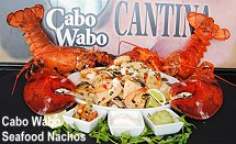 Cabo Wabo seafood nachos