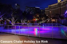 Caesars Chalet holiday ice rink