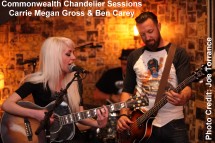 Carrie megan gross and Ben Carey at Commonwealth Chandelier Sessions