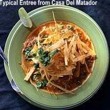 Casa del Matador - typical entree