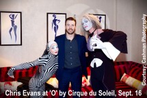 Chris Evans at Cirque Du Soleil O