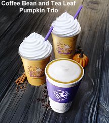Coffee Bean and Tea Leaf - pumpkin trio