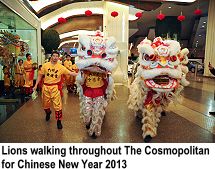 Cosmopolitan Chinese New Year 2013 Lions