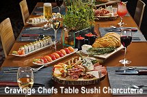 Cravings Chefs table sushi charcuterie