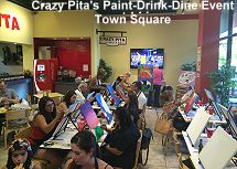 Crazy Pita's - paint-drink-dine - Town Square