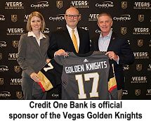 Credit One bank sponsor Vegas Golden Knights