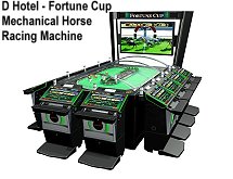 D Hotel Fortune Cup Mechanical Horse Racing Machine 2018