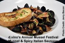 d.vino Mussel and Spicy Italian Sausage
