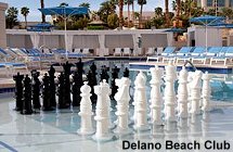 Delano Beach Club chess set
