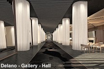 Delano Gallery Hall - artist rendering