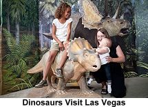 Dinosaurs visit Las Vegas