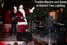 District Tree Lighting - Frankie Mareno and Santa