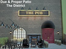 Due and Proper patio at The District artist rendering