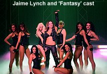 Fantasy Lead Singer Jaime Lynch and cast in new closing number