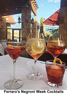 Ferraro's Negroni Week cocktails