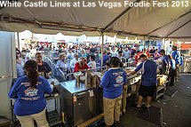 White Castle tent lines at Foodie Fest Las Vegas 2013