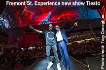 Fremont St Experience show Tiesto