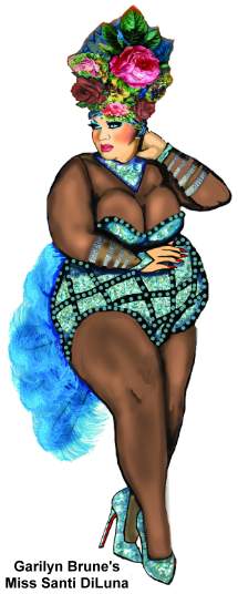 Garilyn Brune,  Miss Santi Diluna