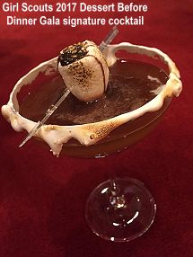 Girl Scouts 2017 Dessert Before Dinner Gala signature cocktail
