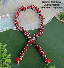 Golden Rainbow living ribbon The New Tropicana