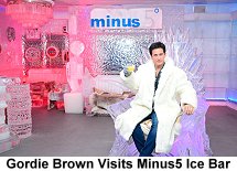 Gordie Brown visits Minus5 Ice Bar