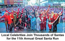 Great Santa Run 2015 local celebrities join thousands of Santas for 11th annual