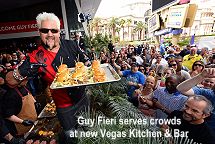 Guy Fieri serves crowds