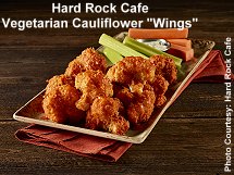 Hard Rock Cafe vegetarian cauliflower wings