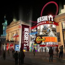 Hershey Chocolate World, Las Vegas. Artist Rendering