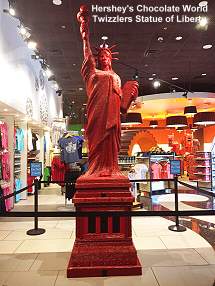 Hershey's Chocolate World, Twizzlers Statue of Liberty