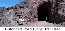 Historic railroad tunnel trail head