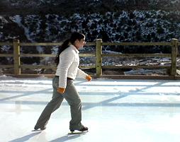 Ice Skating at Mt Charleston Hotel