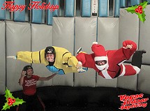 Indoor Skydiving Santa