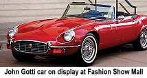 John Gotti car on display at Fashion Show Mall