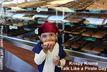 Krispy Kreme talk like a pirate day
