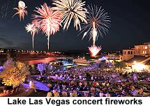 Lake Las Vegas concert fireworks
