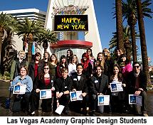 Las Vegas Academy graphic design students