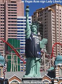 Las Vegas Aces sign Lady Liberty