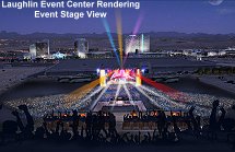 Laughlin Event Center rendering event stage view