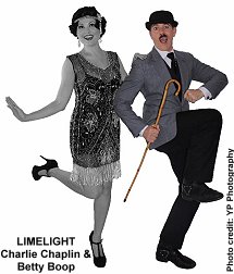 LIMELIGHT - Characters Charlie Chaplin and Betty Boop