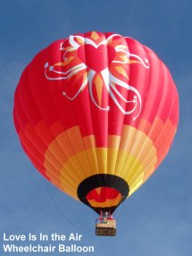 Love is in the Air wheelchair accessible hot air balloon