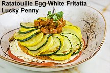 Lucky Penny - ratatouille egg white fritatta
