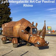 Lyft Intergalactic Art Car festival - Rhino
