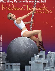 Madame Tussauds wax Miley Cyrus